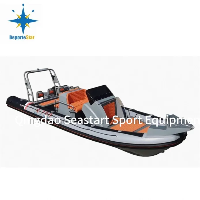 Aluminiumrippenboot Hypalon Rumpf
